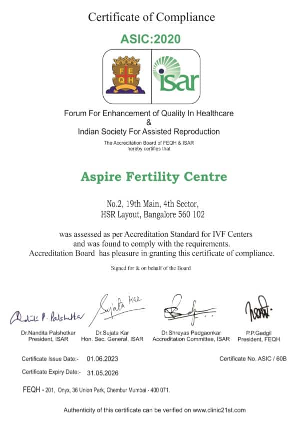 AFC Indian Society for Assisted Reproduction (ISAR)